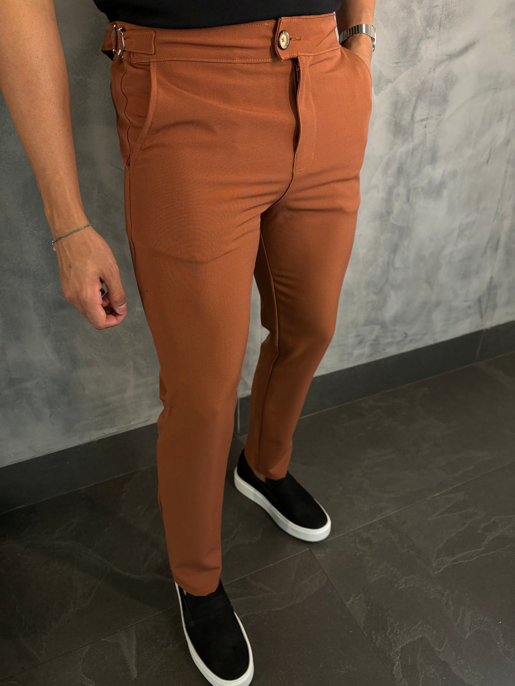 Calça Alf. Roma Ponto H Terracota