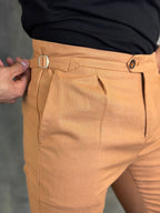 Calça Alf. Verona Linho Ponto H Terracota