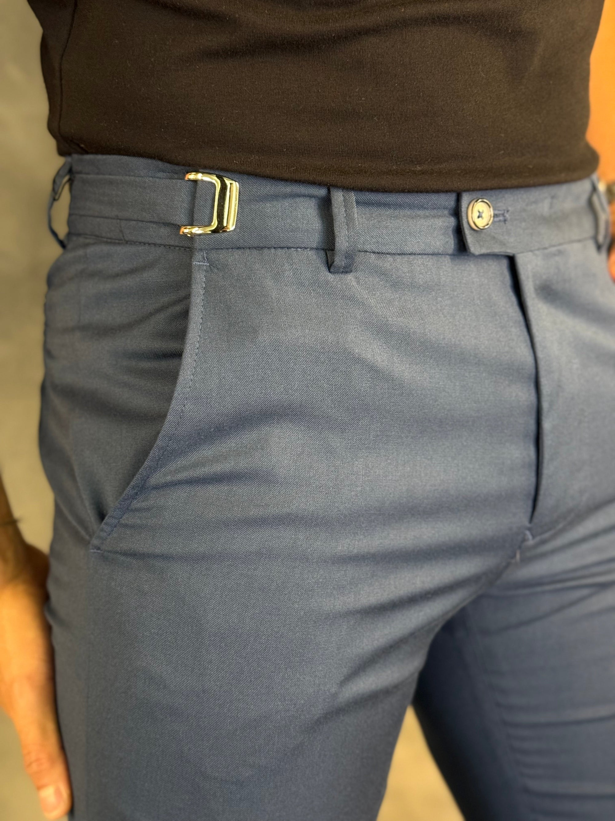 Calça Alf. Artemis Ponto H Marinho