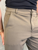 Calça Malha Roma Dlz Marrom Funghi