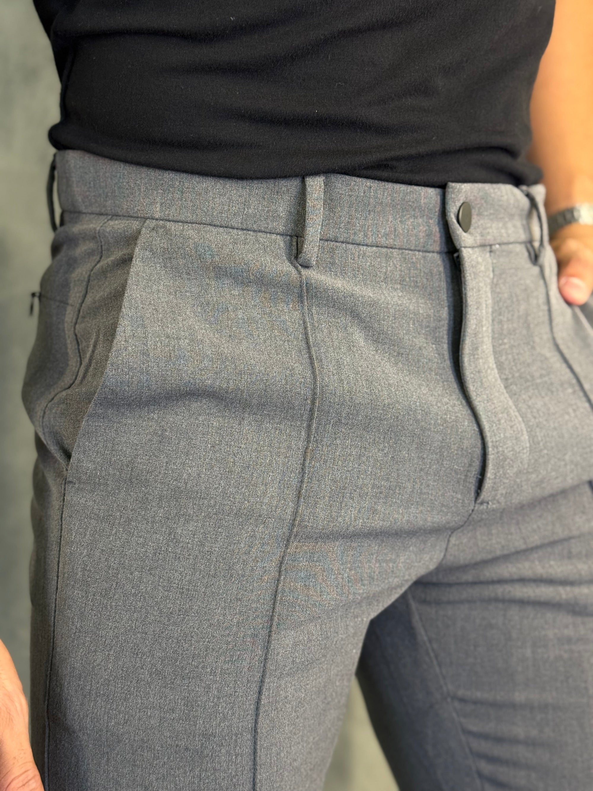 Calca Alf. Munique Ponto H Chumbo