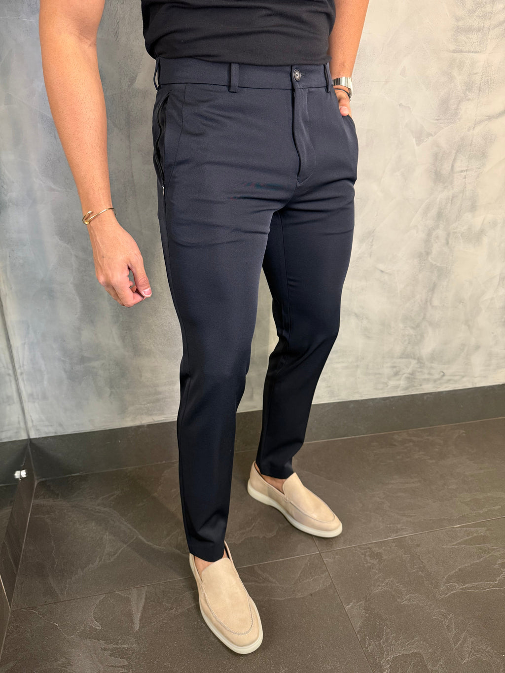 Calça Alf. Bolso Ziper Ponto H