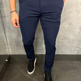 Calça Alfaiataria Verona Ajuste Lateral Ponto H Marinho