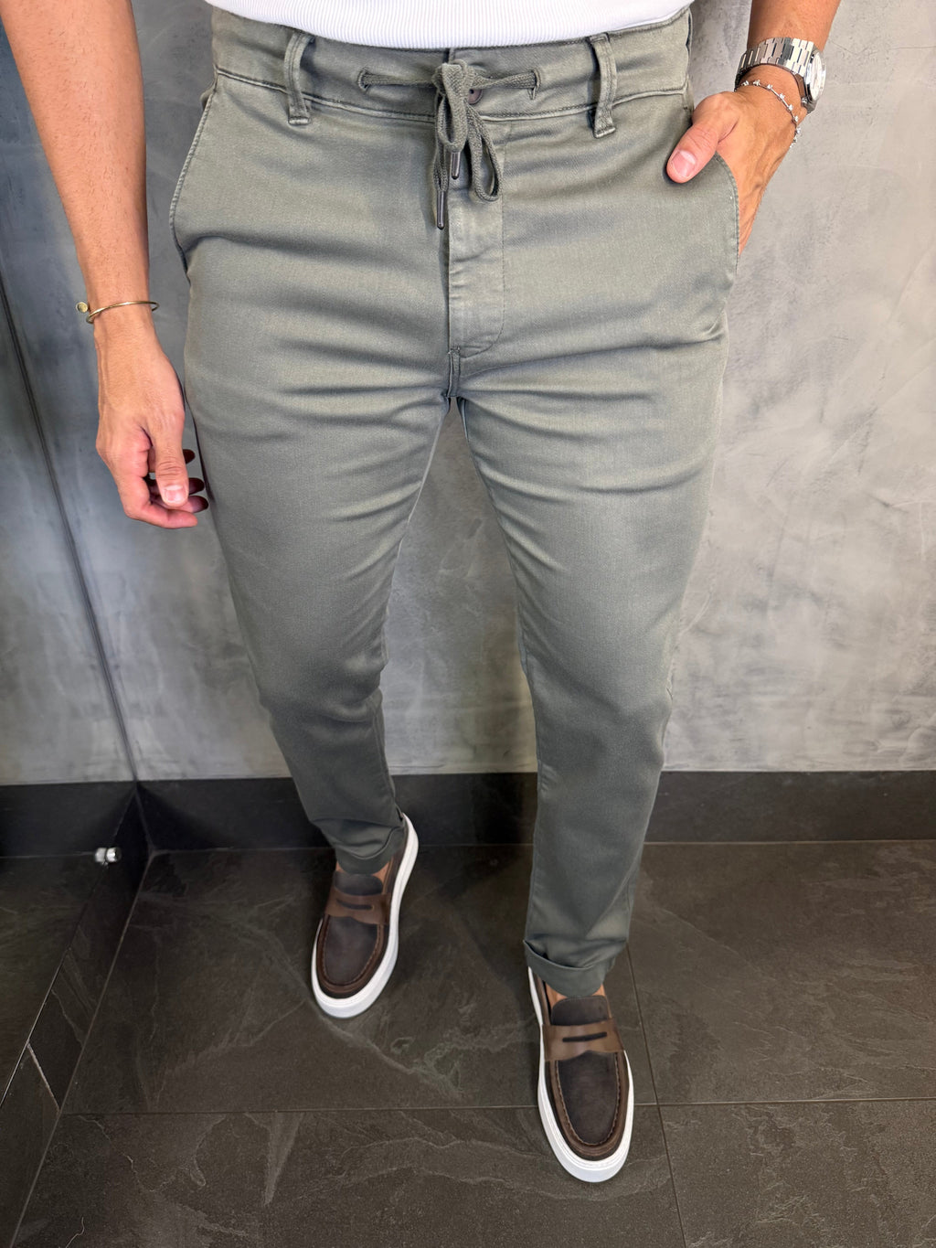 Calça Sarja Moletom Skinny Ponto H