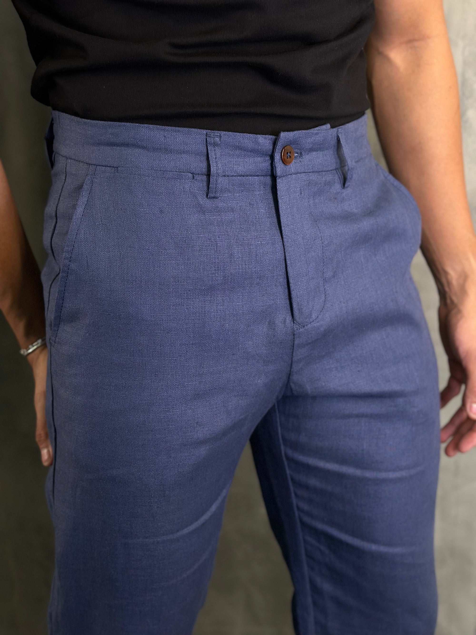 Calça Alf. Linho Regular Ponto H