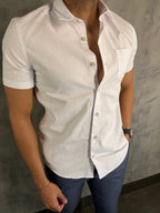 Camisa M/C Oxford Simples Reserva Branco