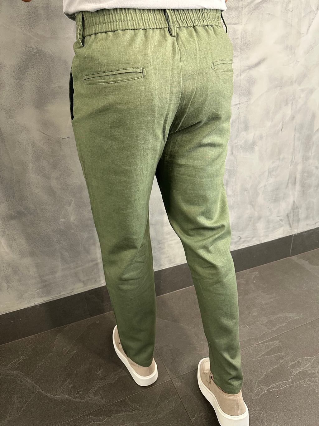 Calça Relax Rami Com Elástico E Cadarço Barezy