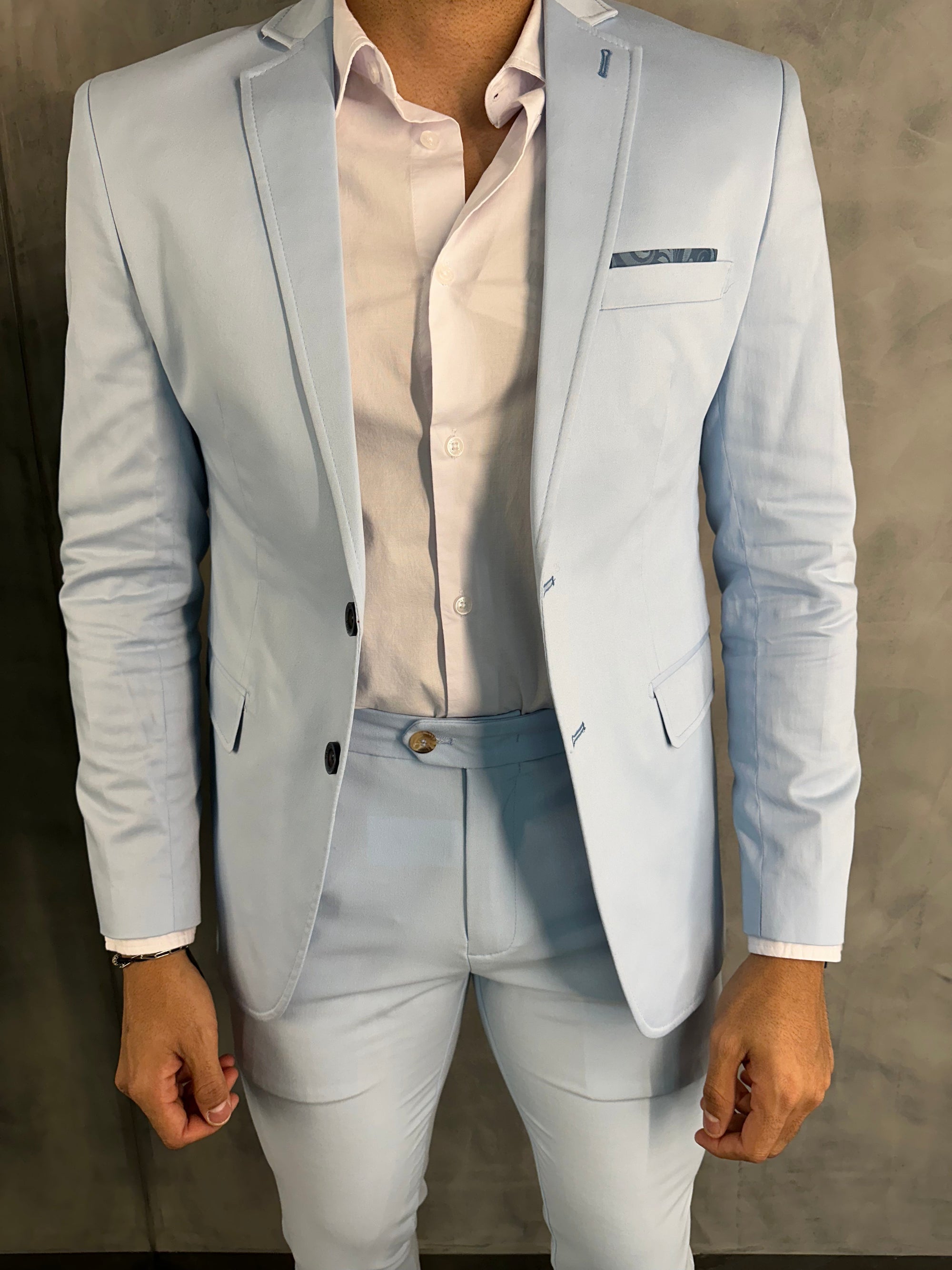 Blazer Super Slim Fatiota Azul Claro