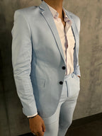 Blazer Super Slim Fatiota Azul Claro