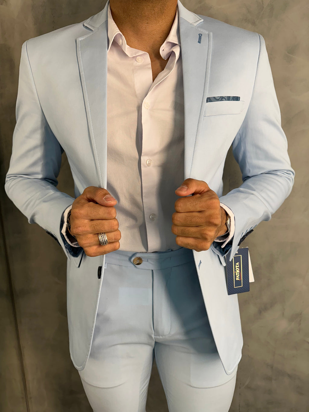 Blazer Super Slim Fatiota Azul Claro