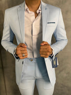 Blazer Super Slim Fatiota Azul Claro