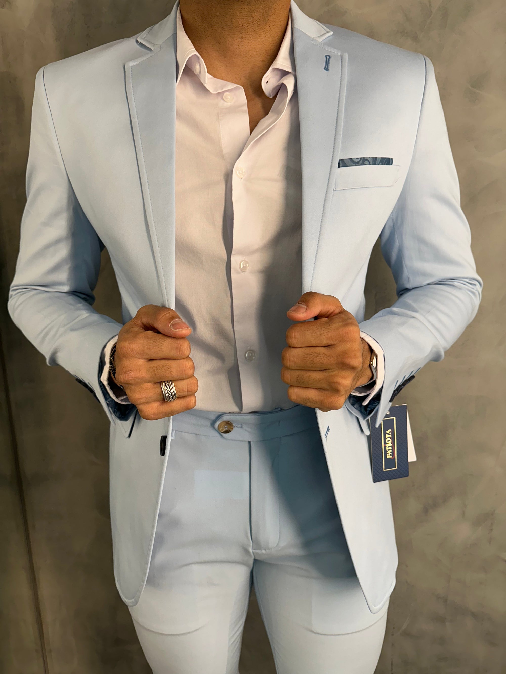 Blazer Super Slim Fatiota Azul Claro