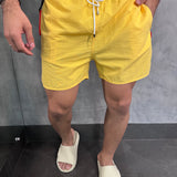 Short Praia Liso Premium Rsv Amarelo Sol