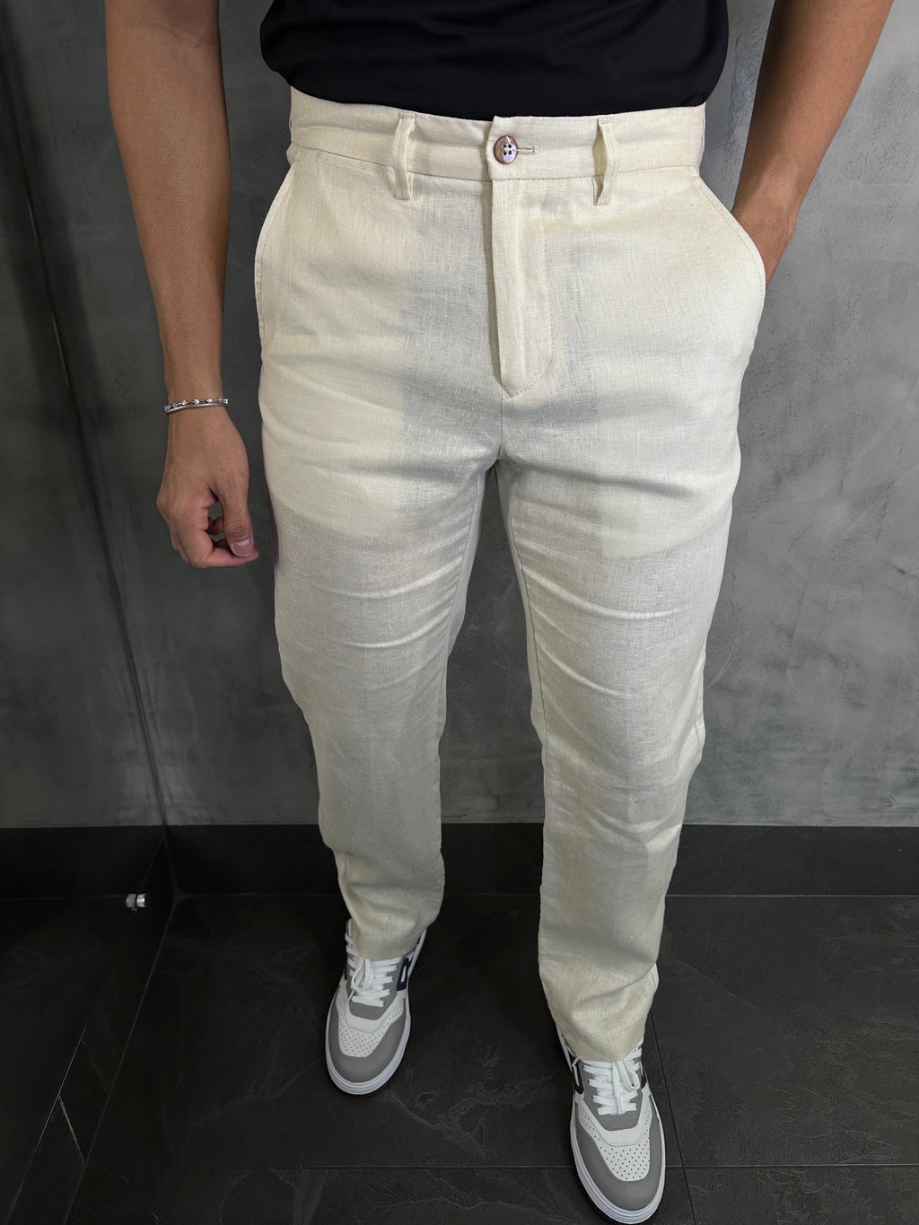 Calça Alf. Linho Regular Ponto H