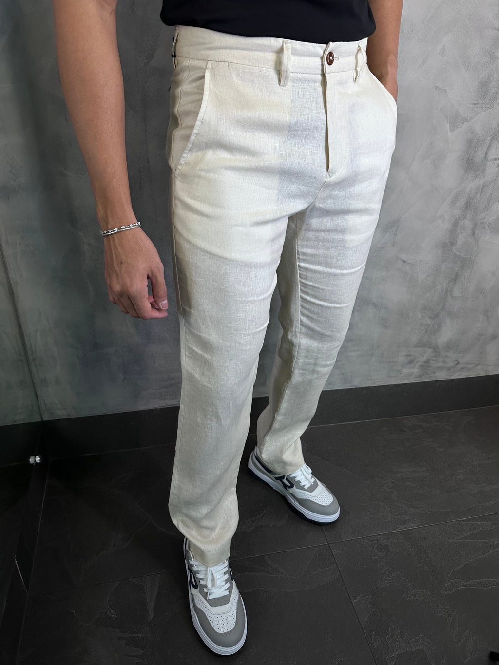 Calça Alf. Linho Regular Ponto H