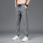 Fly Confort Calça Masculina Em Seda Gelo E Poliéster