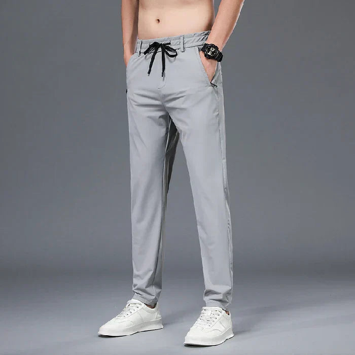 Fly Confort Calça Masculina Em Seda Gelo E Poliéster
