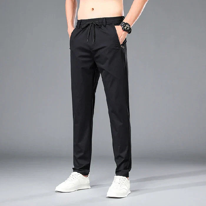 Fly Confort Calça Masculina Em Seda Gelo E Poliéster