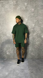 Conjunto Basic Oversized Verde Musgo