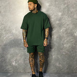 Conjunto Basic Oversized Verde Musgo