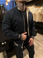 Jaqueta Premium Casual Reversivel Bege/Preta