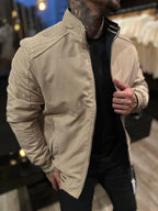 Jaqueta Premium Casual Reversivel Bege/Preta
