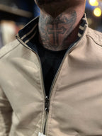 Jaqueta Premium Casual Reversivel Bege/Preta