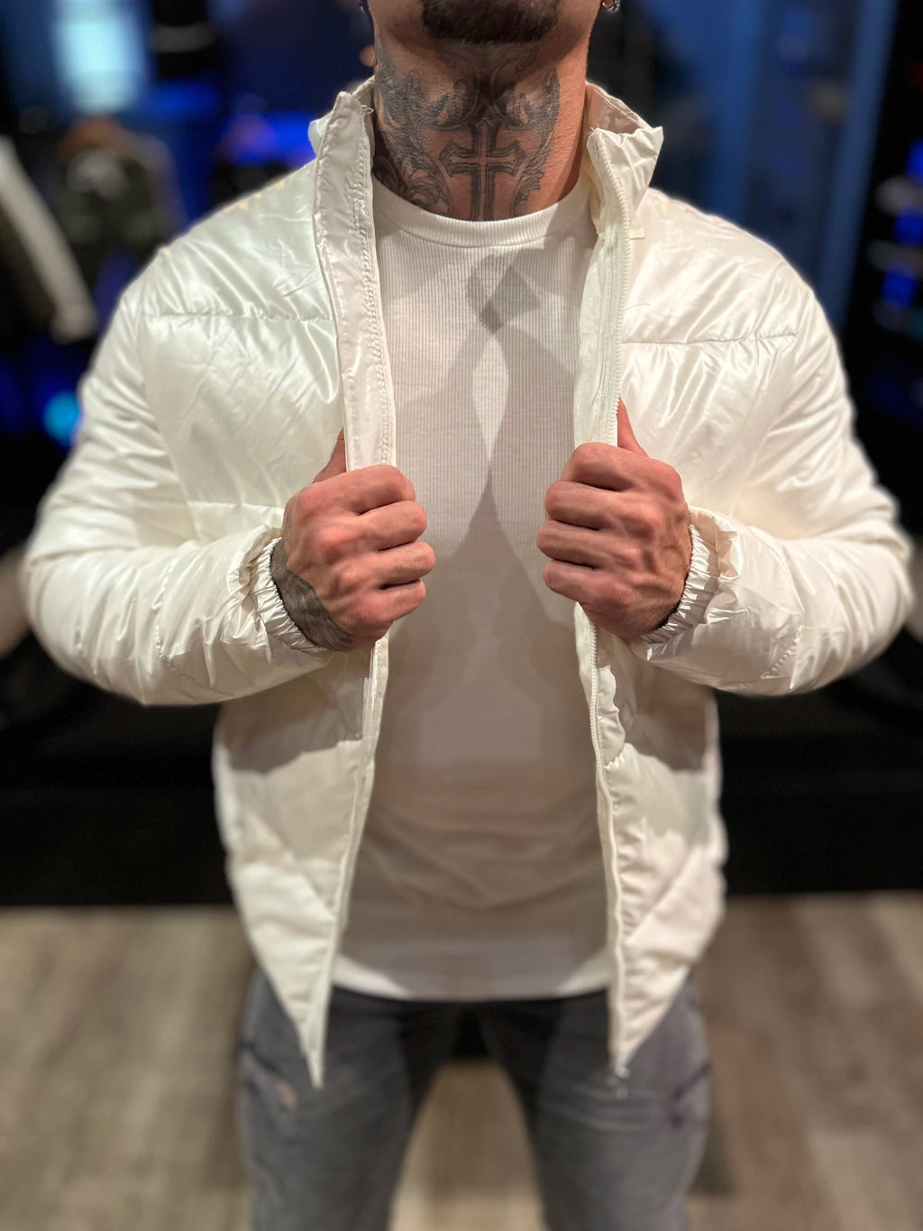 Puffer Premium Off Perolado