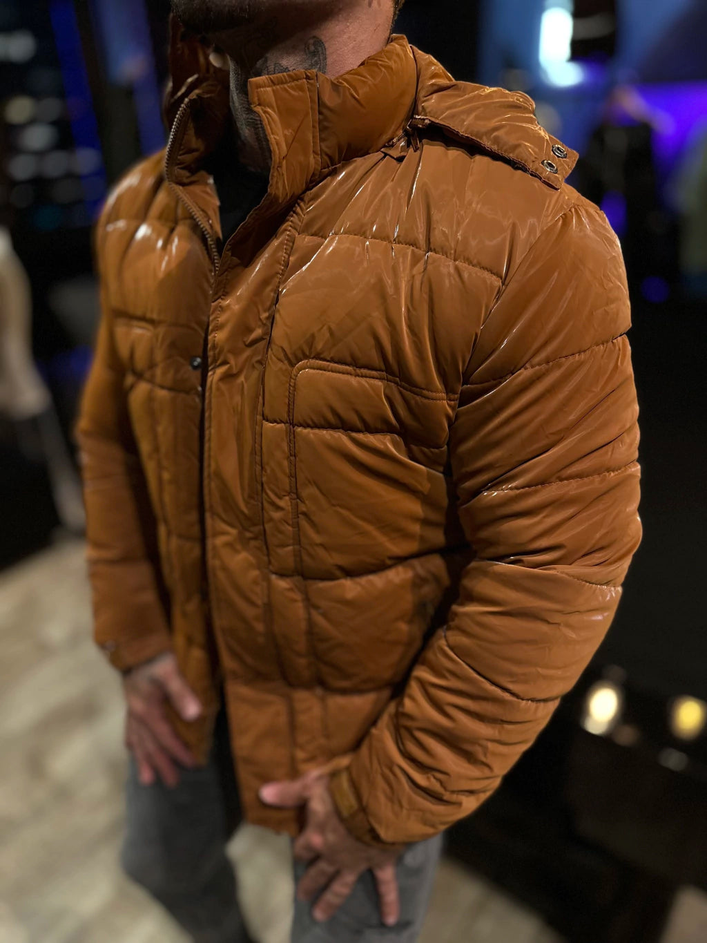 Puffer Premium Caramelo