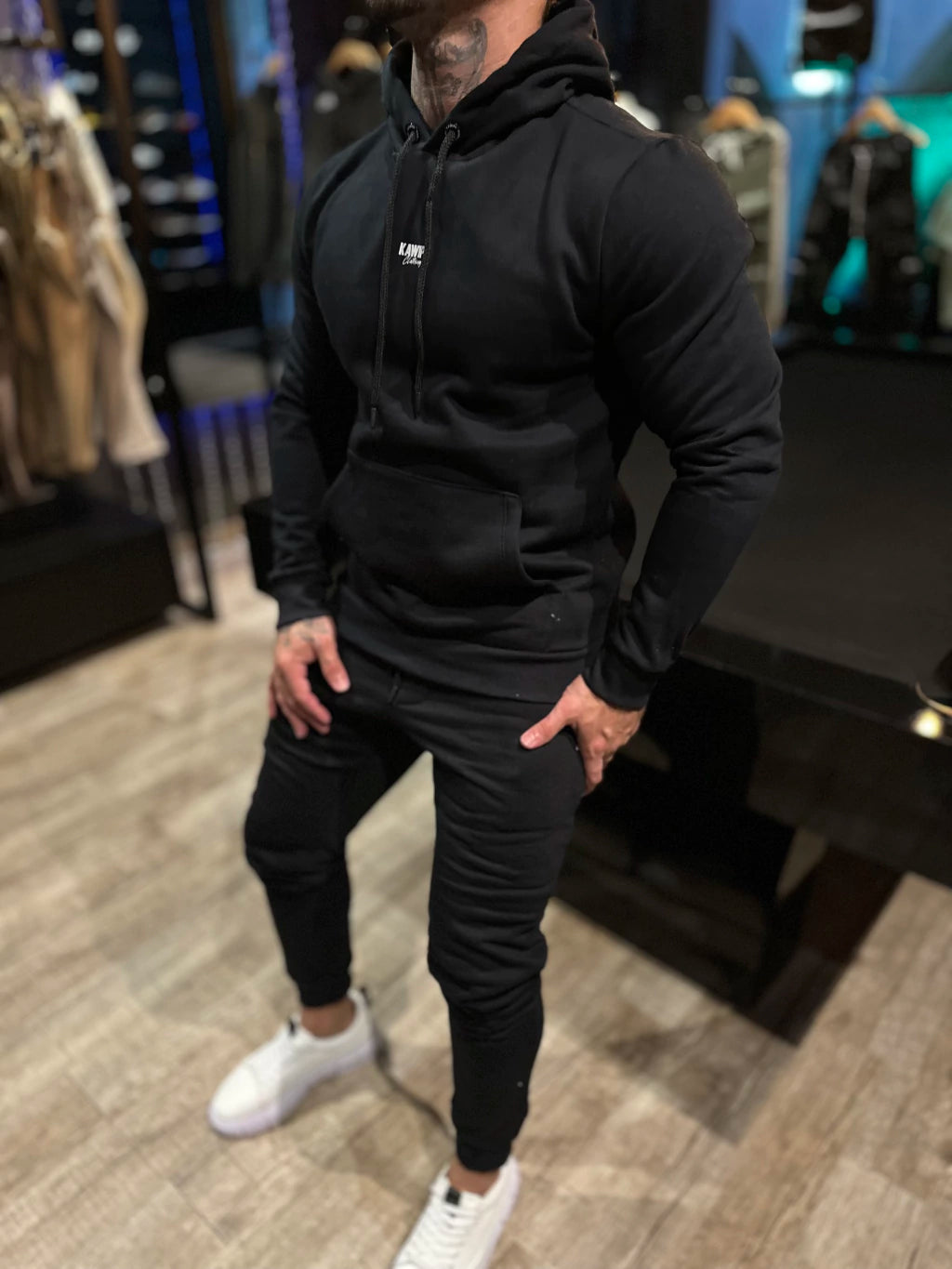 Conjunto Moletom Kw Basic Preto