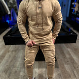 Conjunto Moletom Kw Basic Camel