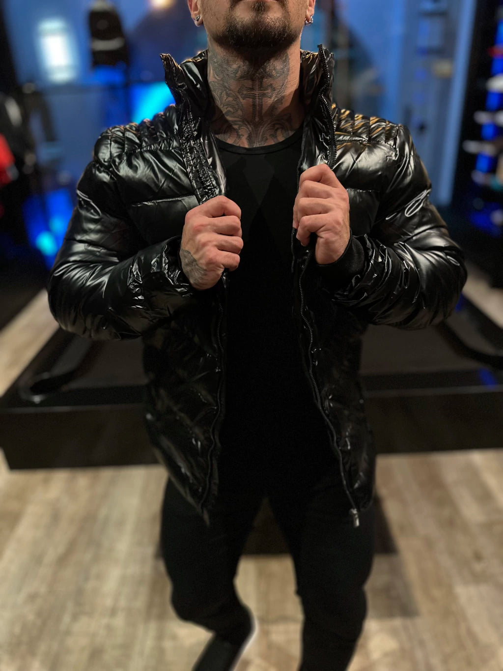 Jaqueta Puffer Premium Perolizada Preta