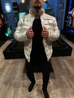 Jaqueta Puffer Premium Perolizada Branca