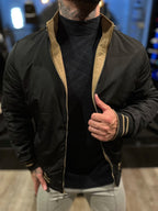 Jaqueta Premium Casual Reversivel Caqui/Preta