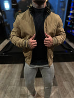 Jaqueta Premium Casual Reversivel Caqui/Preta