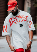 Conjunto Oversized Grafite Vermelho