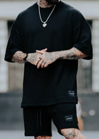 Conjunto Oversized Texturizada Preta