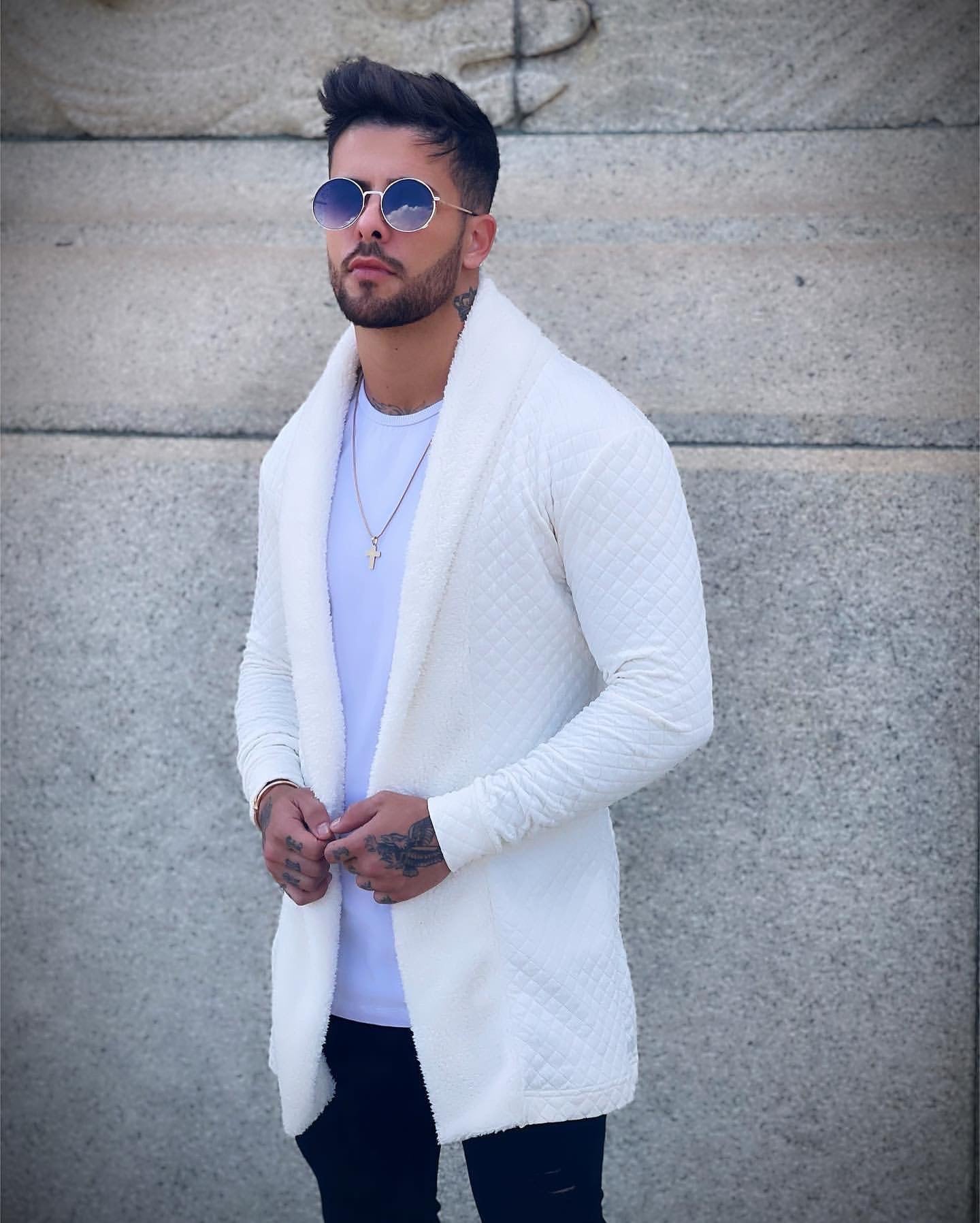 Cardigan Lost White Lux