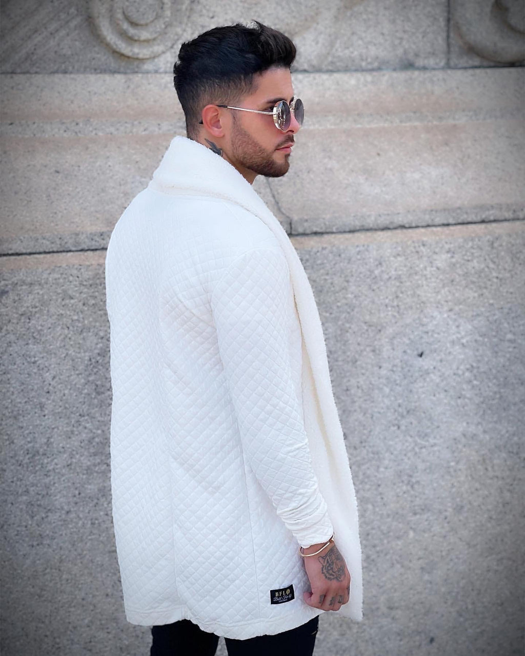 Cardigan Lost White Lux