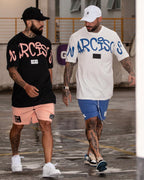 Conjunto Camiseta E Shorts Grafite Salmão