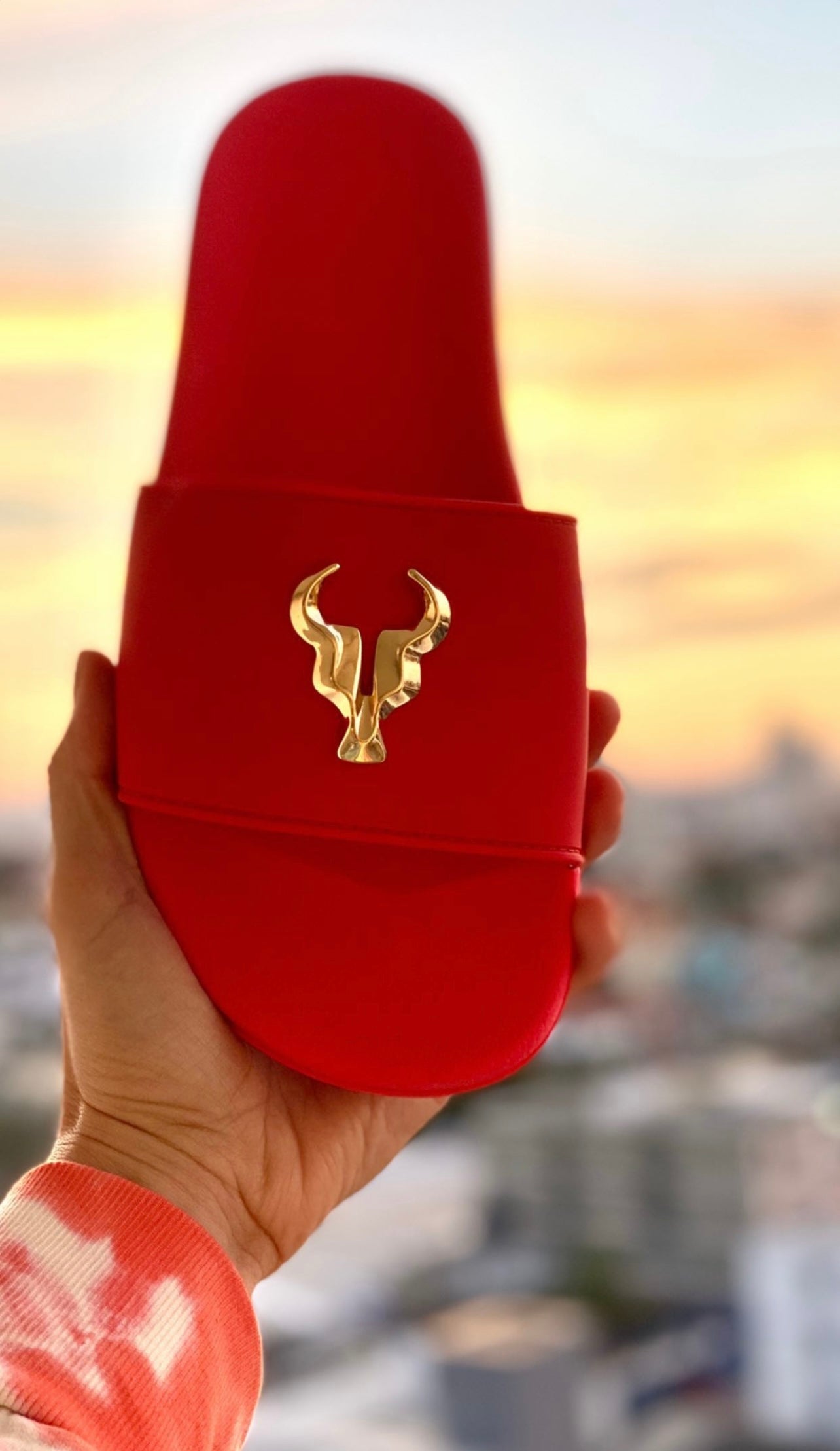 Chinelo Toro Slide Vermelho Ares