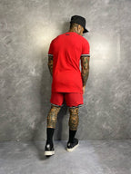 Conjunto Slim Camiseta E Shorts Vermelho