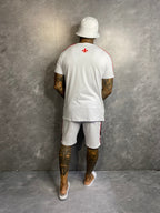 Conjunto Slim Camiseta E Shorts Branco