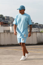 Conjunto Moletinho Over Azul Bebê