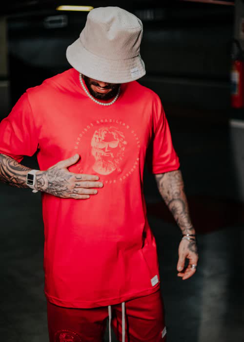 Conjunto Moletinho Over Lost Vermelho