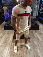 Conjunto Camiseta E Bermuda Cream