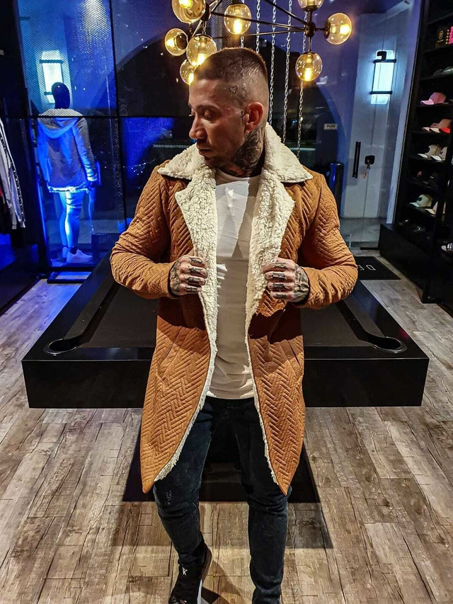 Parka Matelassê Marrom